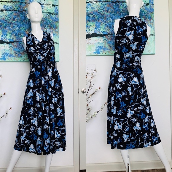 Tommy Hilfiger Bloom Floral Fit & Flare Dress - Picture 1 of 9
